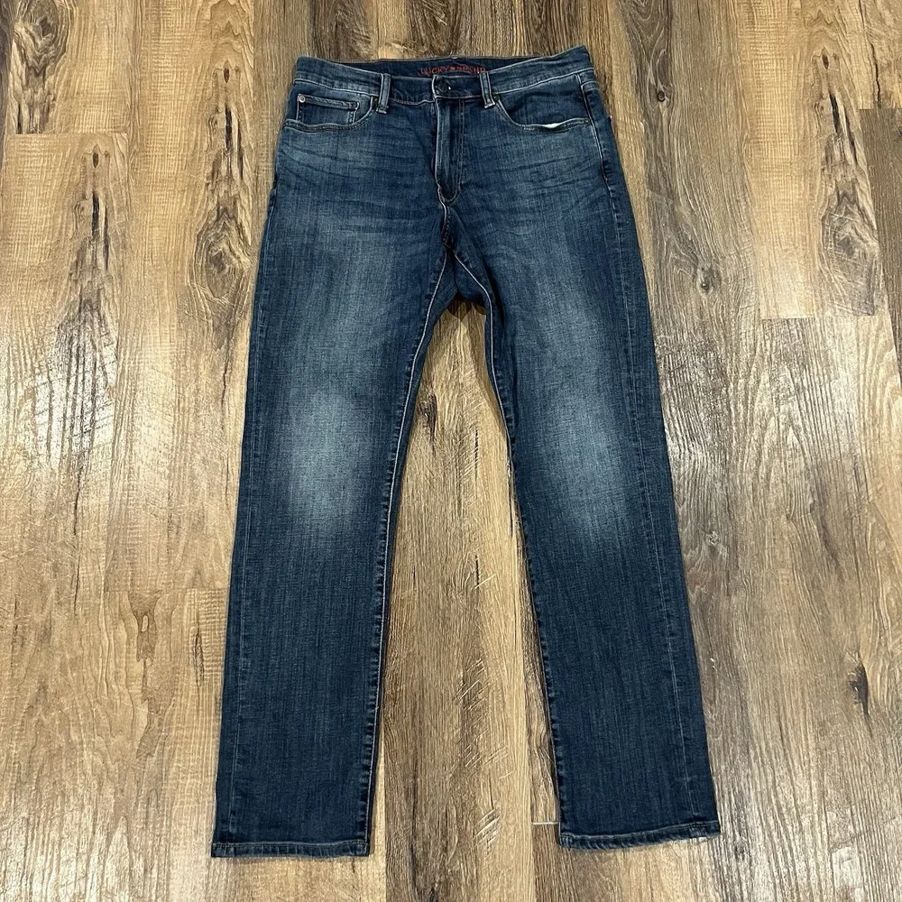 Lucky Brand 410 Men's Athletic Straight Blue Jeans 33x34